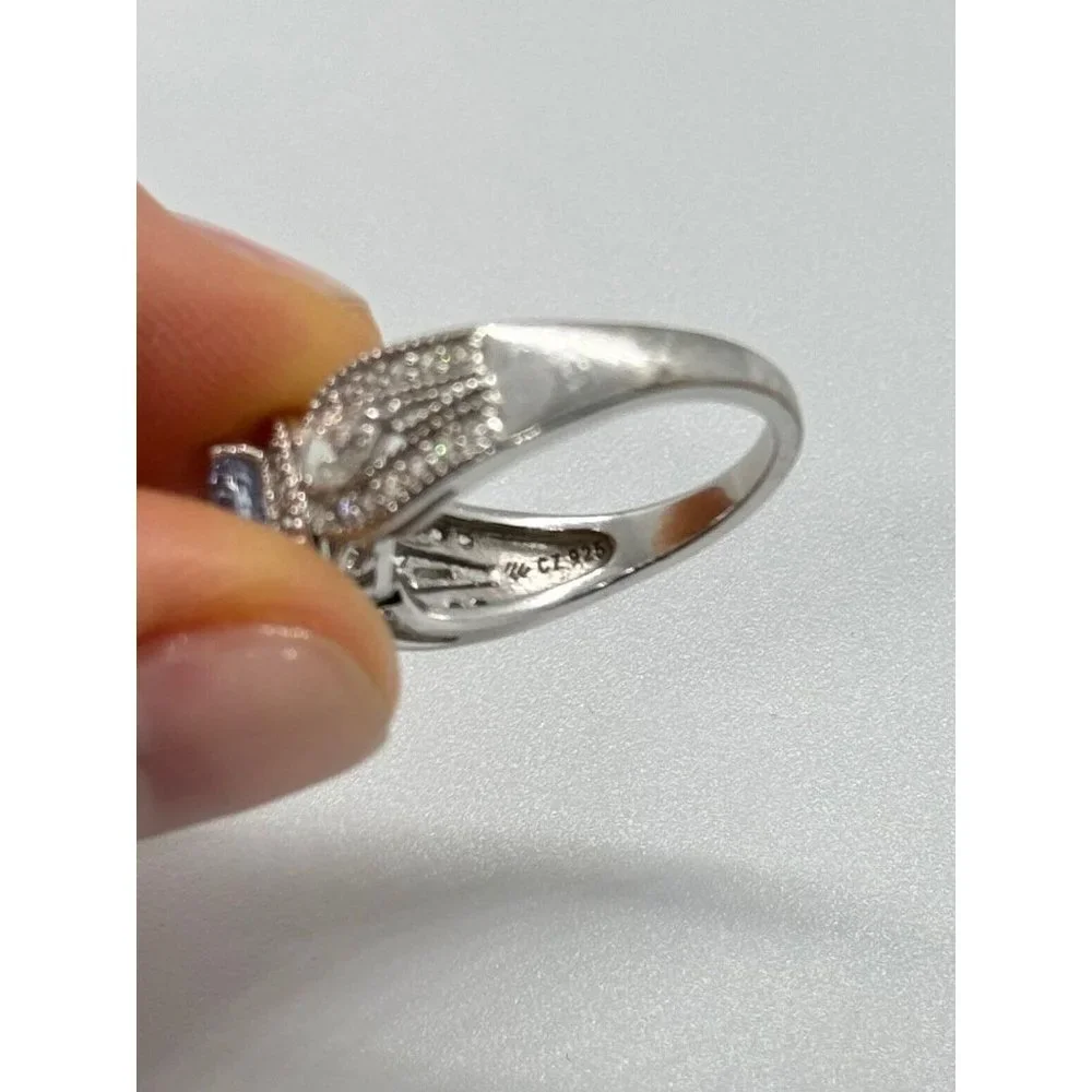 925 STERLING SILVER CZ RING SIZE 6.5